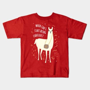 Fabulous Llama Kids T-Shirt